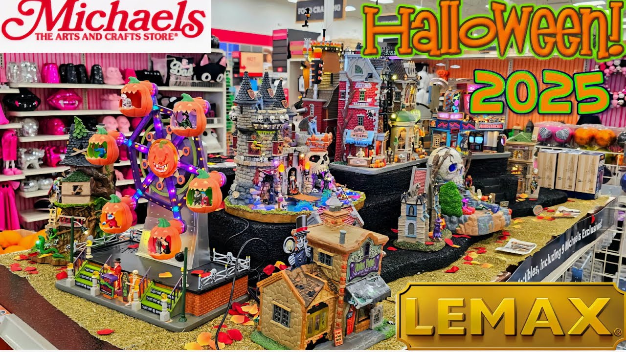 MICHAEL'S 2025 LEMAX HALLOWEEN SPOOKY TOWN VILLAGE SET UP 👻