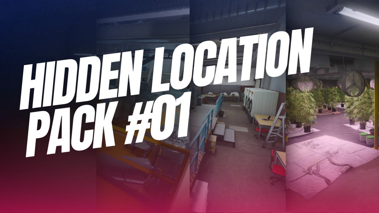 Hidden Locations Pack #01 Weed, Meth, Gun Crafting, Money Washing - MLO - MAP showcase [GTA5/FIVEM]