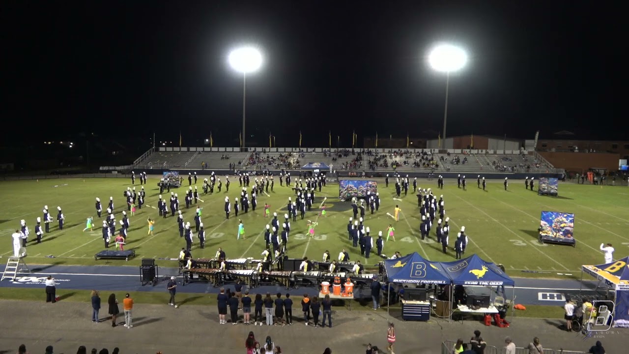 2025 10 17 Buckhorn High School Marching Band Performance Blue World