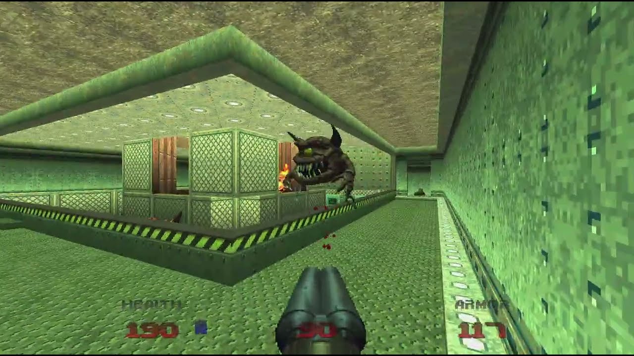 DOOM 64 (2020) Gameplay - Level 3: Main Engineering 
