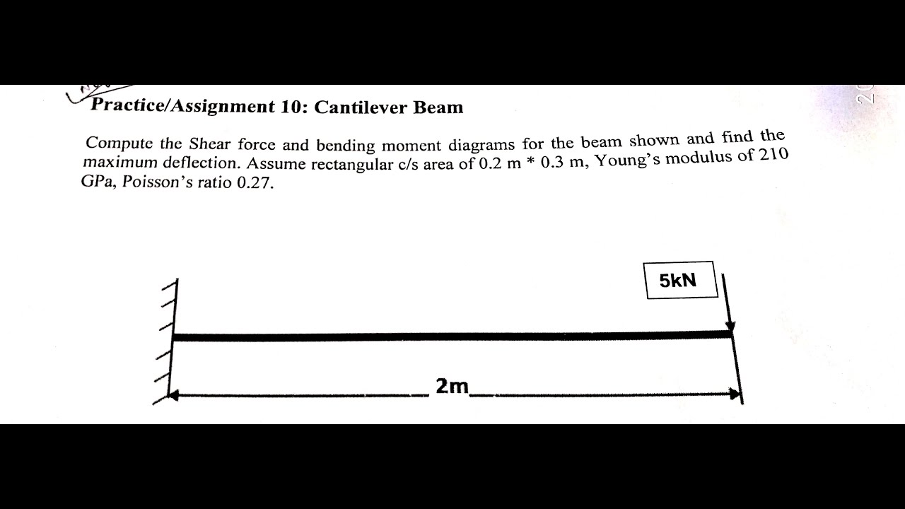 Cantilever Beam with end point load Analysis in Ansys | Practice 10 : Ansys Tutorial problems