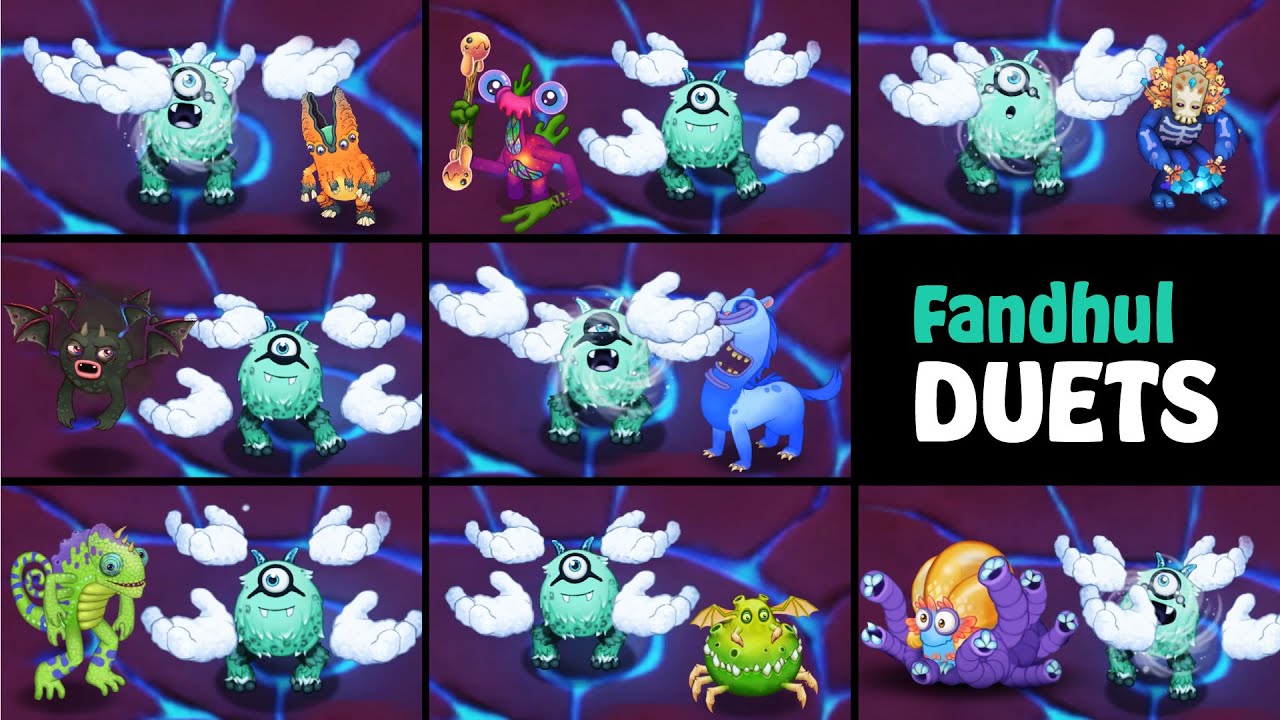 Fandhul Duets with monsters in Shadow Islet | My Singing Monsters
