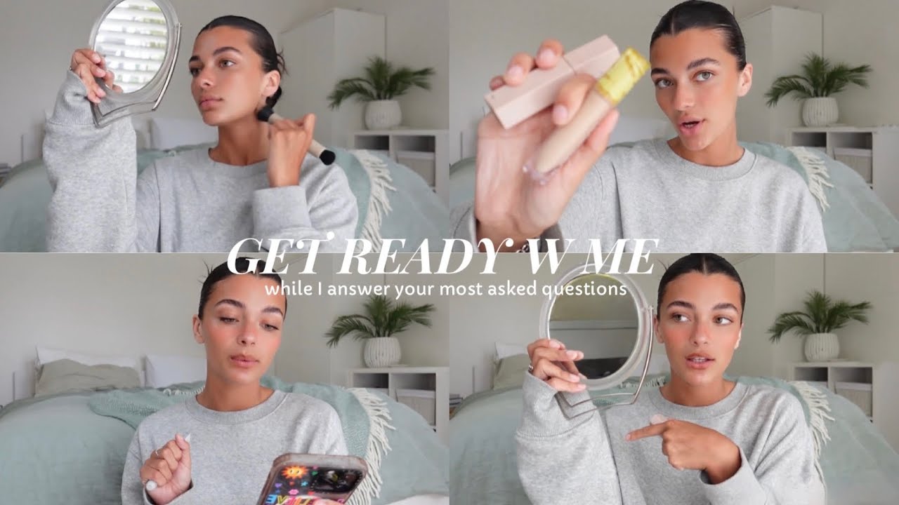 grwm! natural glam *while responding to your questions
