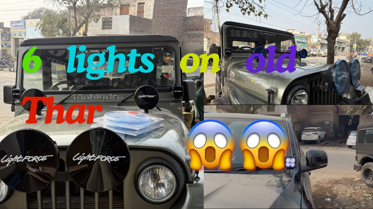 6 lights on crdi THAR // check out wiring concept and cleanliness😎😎.
