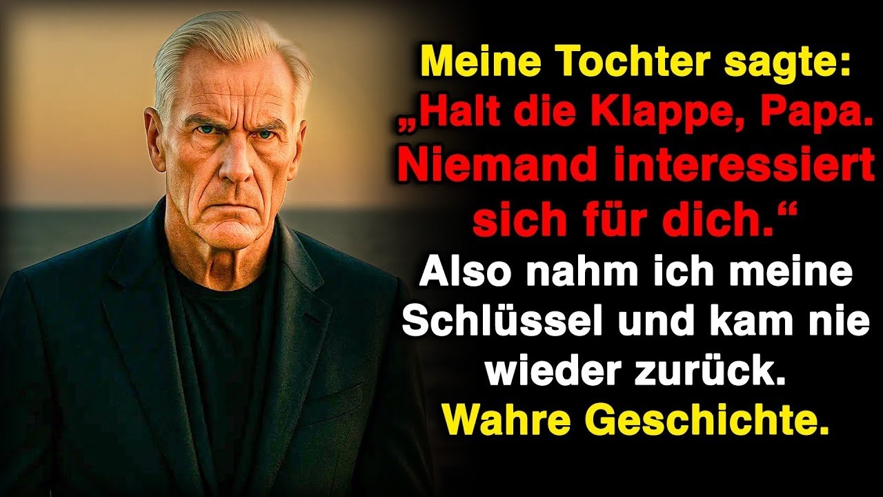 Meine Tochter am Esstisch „Halt die Klappe, Papa!“ Ich stand auf, nahm meine Schlüssel und ging