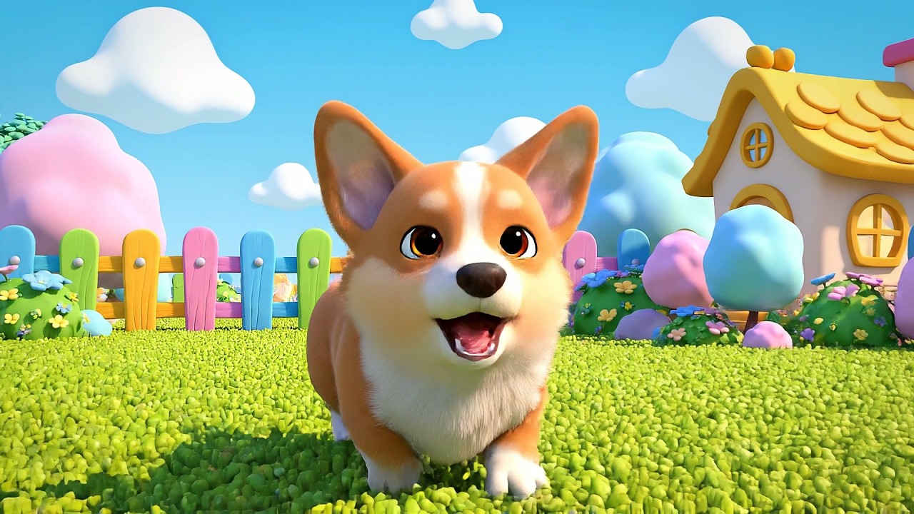 Playful Puppies Say Woof Woof Woof | Learn Dog Sounds & Counting