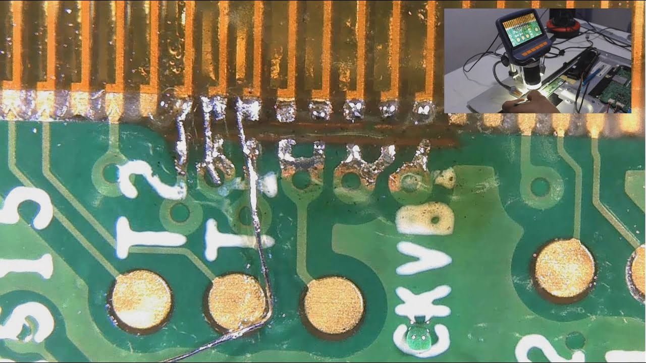 طريقة تقطيع و تلحيم مسارات الشاشة في حالة الصورة المزدوجة