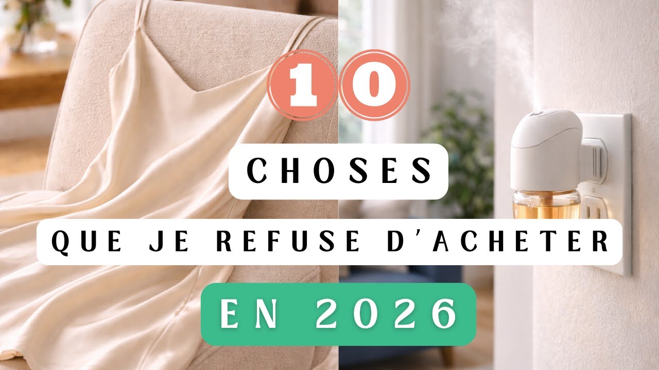 10 choses que je refuse d'acheter en 2026 | Minimalisme et économies