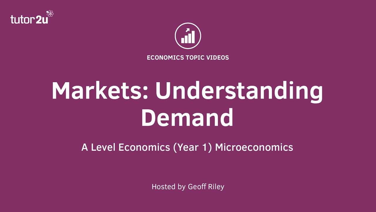 Understanding Market Demand I A Level and IB Economics
