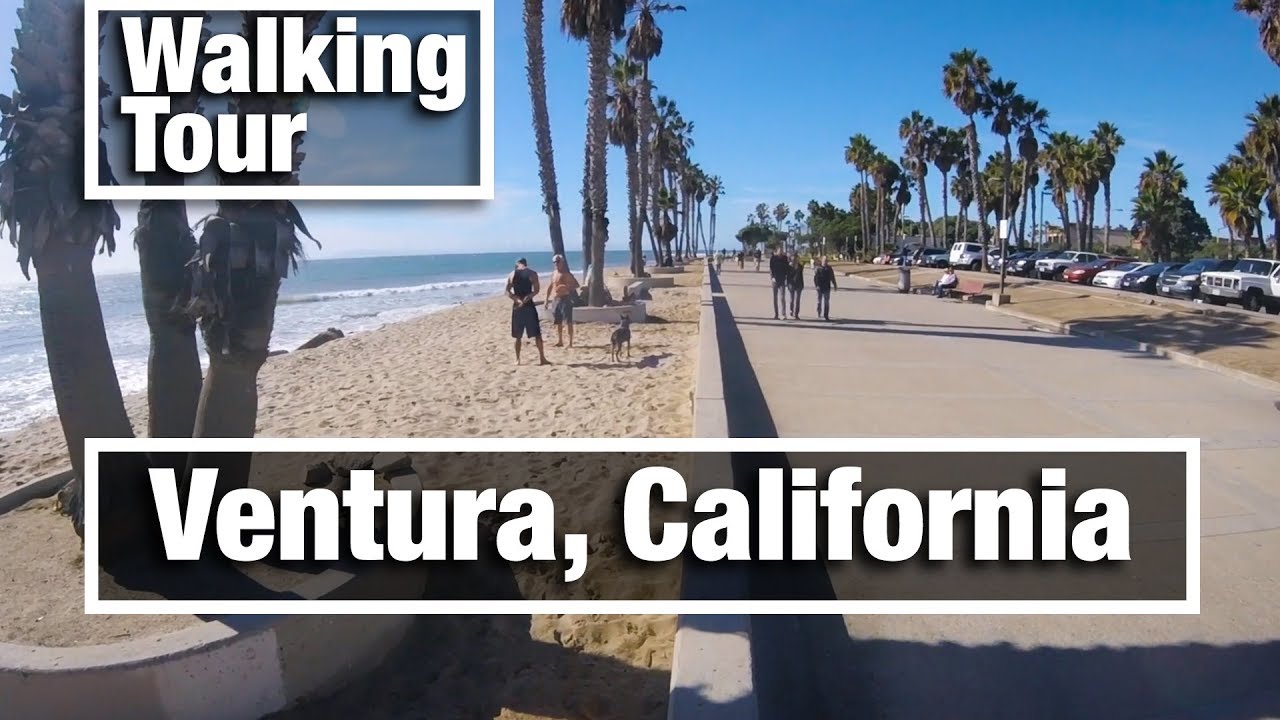 City Walks: Ventura, California virtual treadmill beach walking tour