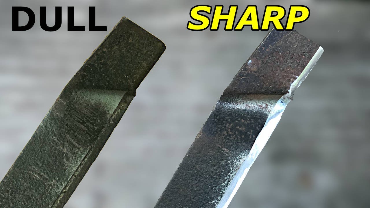 How to Sharpen a Lawnmower Blade Cheaply and Easily Using Metal Cutting Files