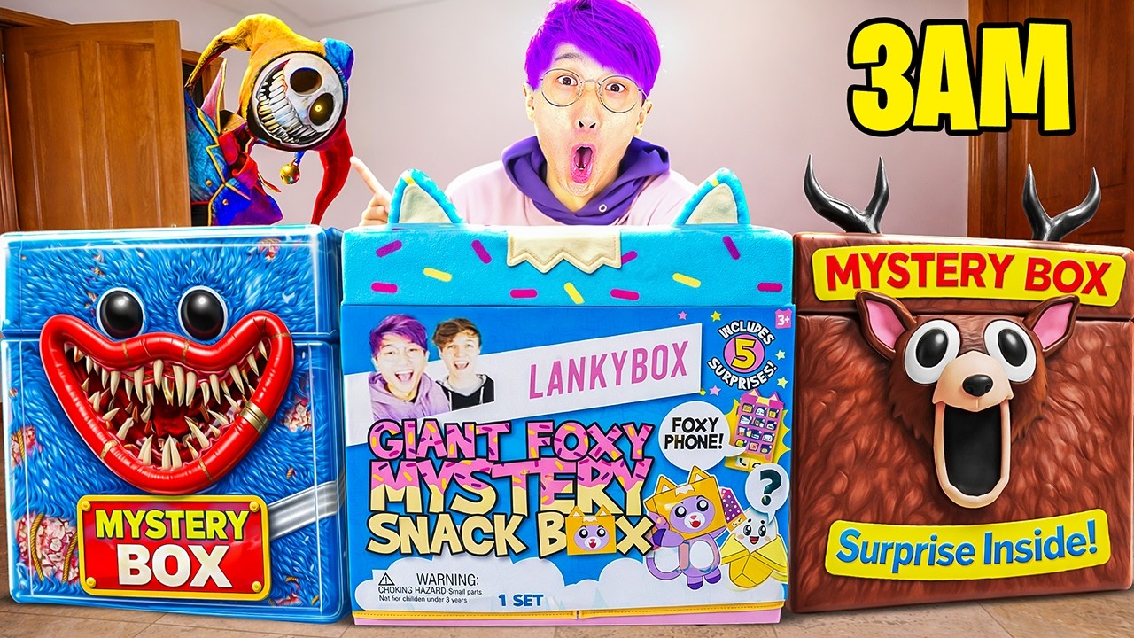 WE OPENED THE SCARIEST 3AM MYSTERY BOXES EVER? (99 NIGHTS IN THE FOREST, POPPY PLAYTIME, AND MORE!?)