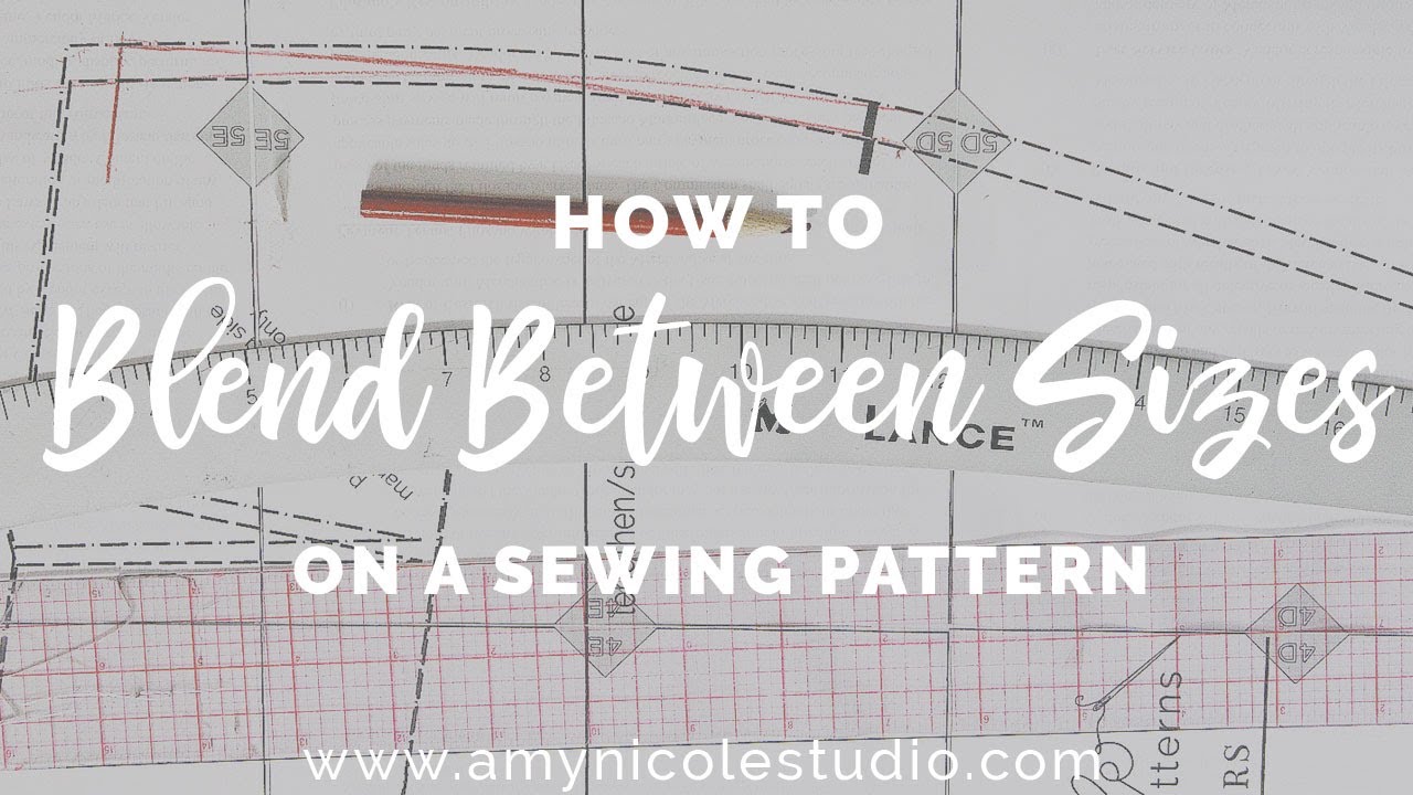 How to Blend Between Sizes on a Sewing Pattern