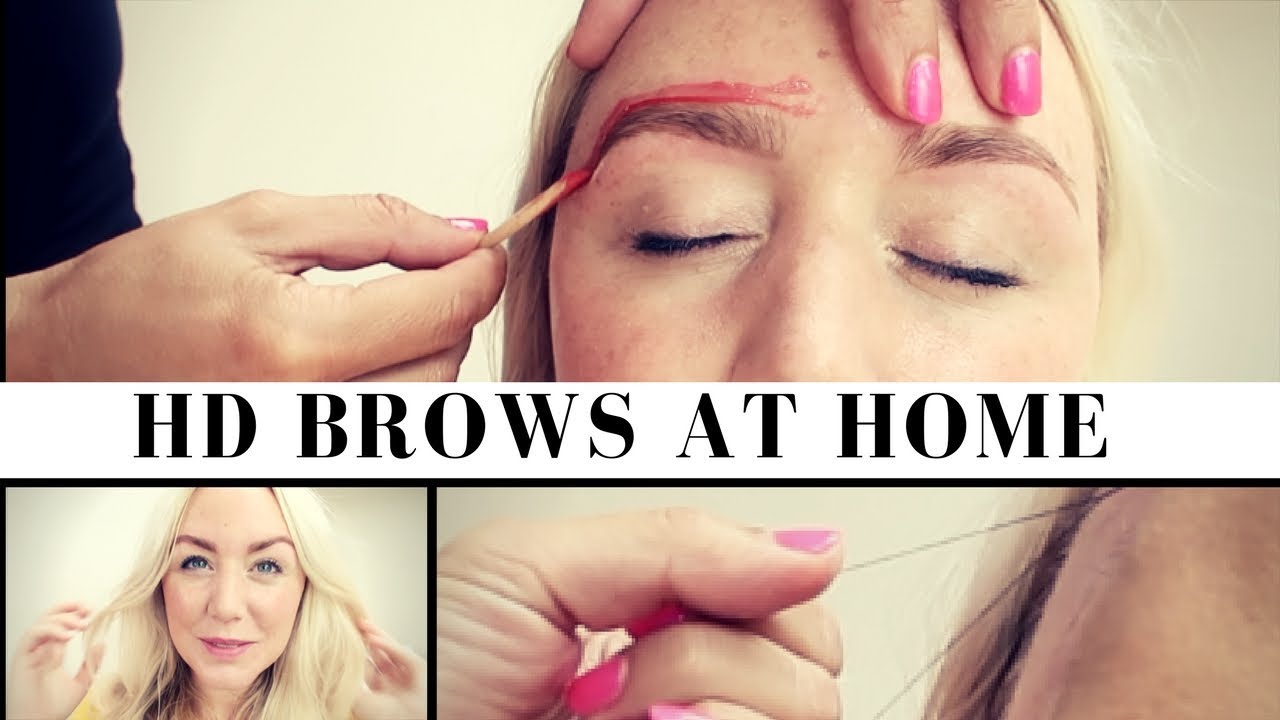HD BROWS AT HOME | Eyebrow Makeover - Before and After