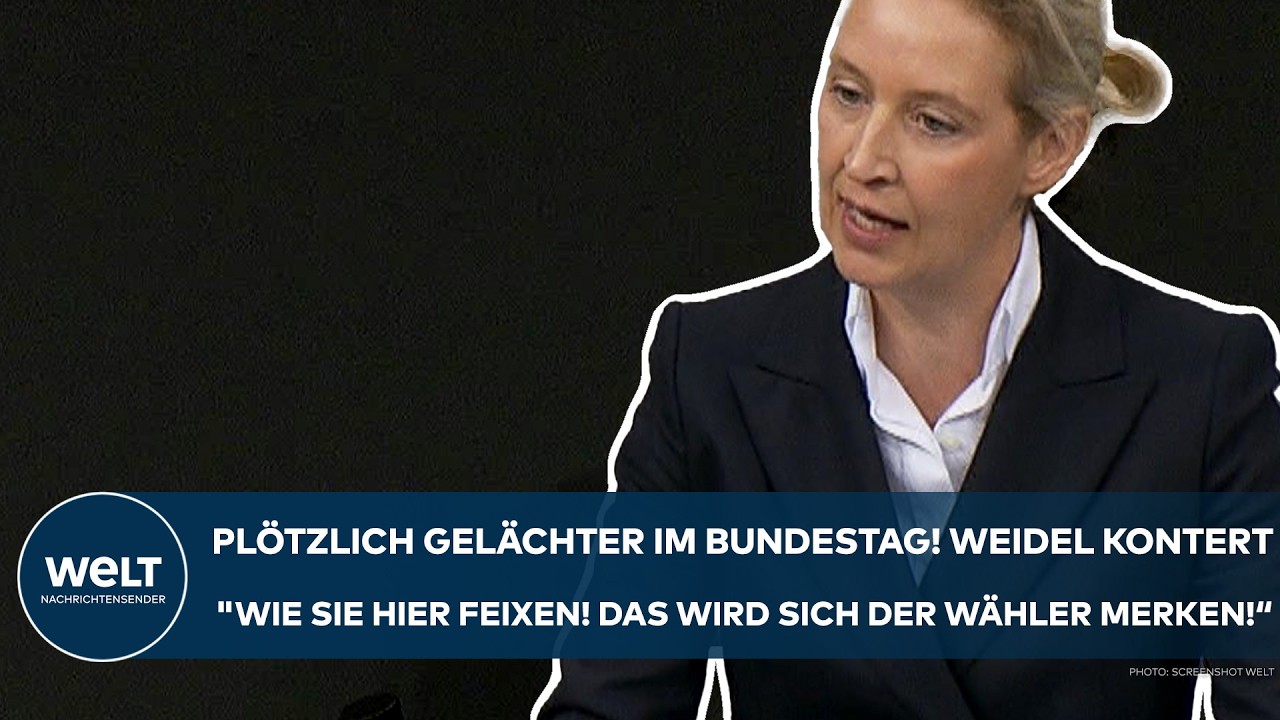 BERLIN: Plötzlich Gelächter! Weidel-Konter! 