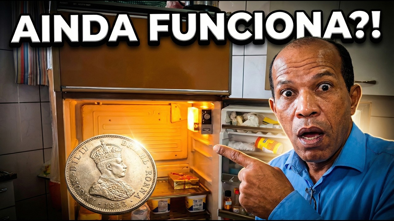 GELADEIRA DE 40 ANOS + RELÍQUIA DE 1939 ESCONDIDA 😱