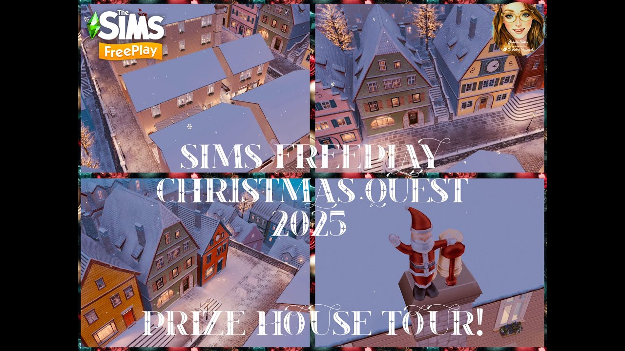 Sims FreePlay 2025 Christmas Quest Prize House Tour! 🎄❄️🎅🏻