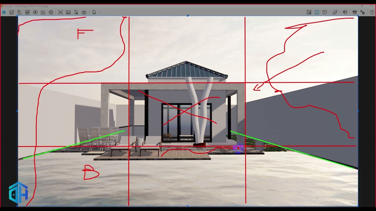 Enscape - Revit -Tutorial 07 - Setup file ngoại thất - Shadow (Vùng bóng đổ)
