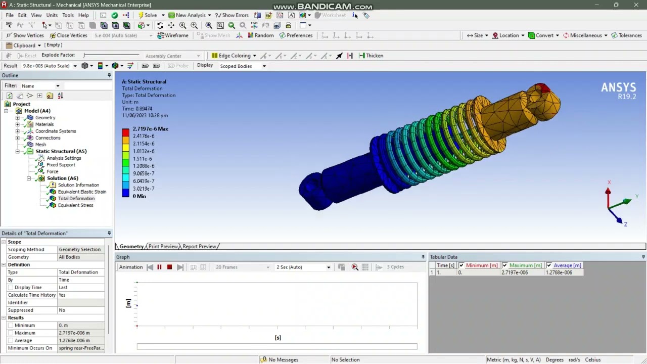 Design and Analysis of Shock Absorber of Bike| Ansys Static Structural (Part A)