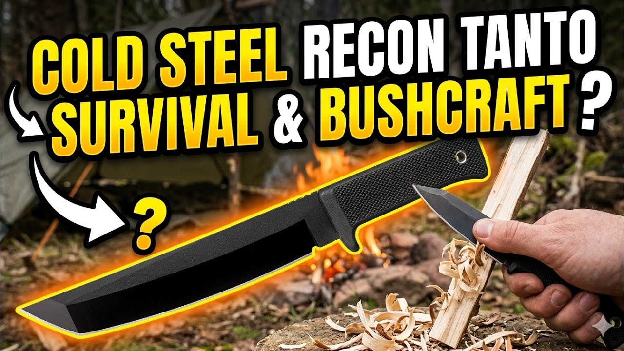 Cold Steel Recon Tanto - A Good Bushcraft and Survival Knife?