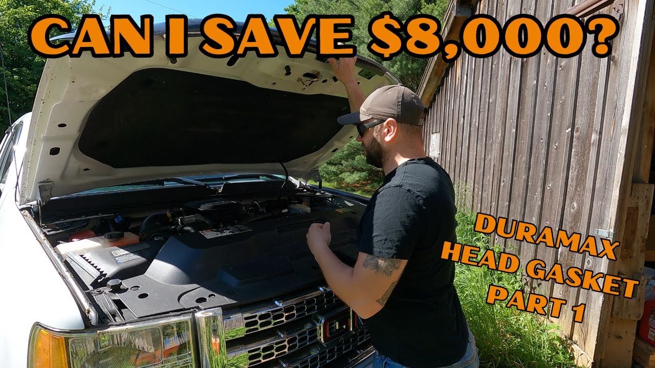 DURAMAX HEAD GASKET REPLACEMENT ON A 2012 GMC 3500 PART 1