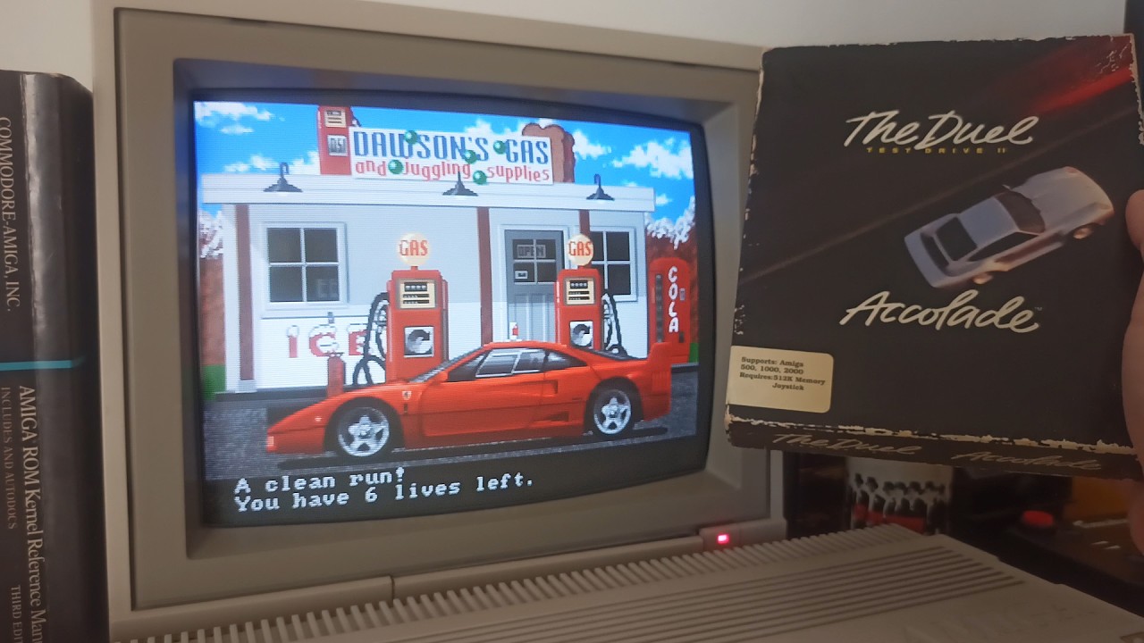 The Duel: Test Drive 2 - Amiga 500 Unboxing & Longplay [Real Hardware]