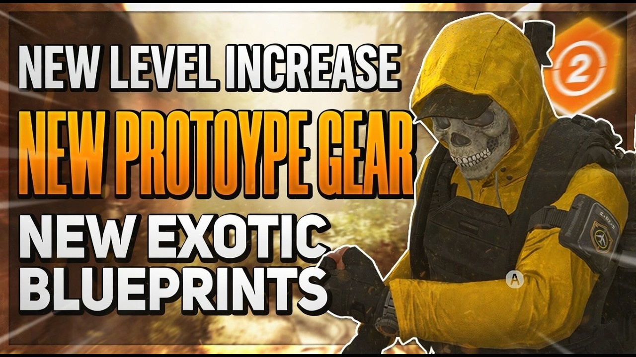 *NEW GEAR LEVEL INCREASE REVEALED* The Division 2: Prototype Gear, Raid Exotic Blueprints, & More...