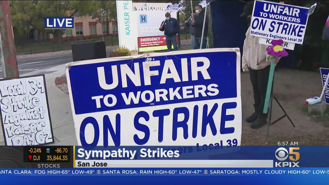 Kaiser Strikers:  Workers Join Picket Lines In Solidarity With Striking  Stationary And Biomedical E