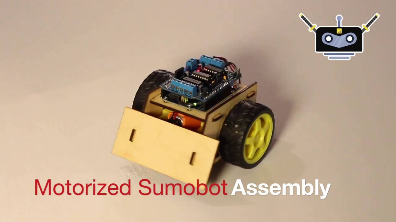 Motorized Sumobot Assembly