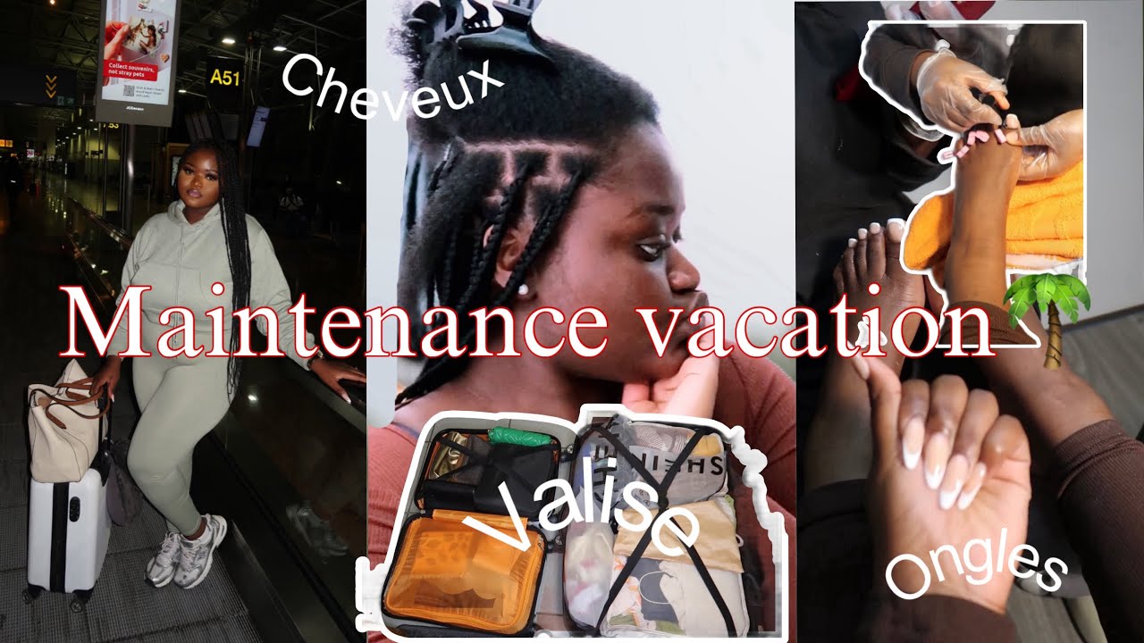 MAINTENANCE VLOG : PRÉPARATION POUR MON VOYAGE À MALTE | MANICURE, PEDICURE, TRESSE, VALISE,…