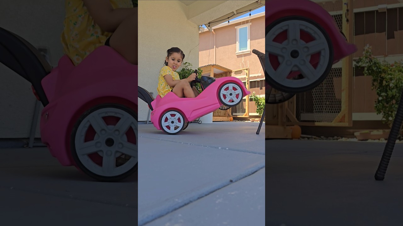 Baby Revving Car Funny Video 