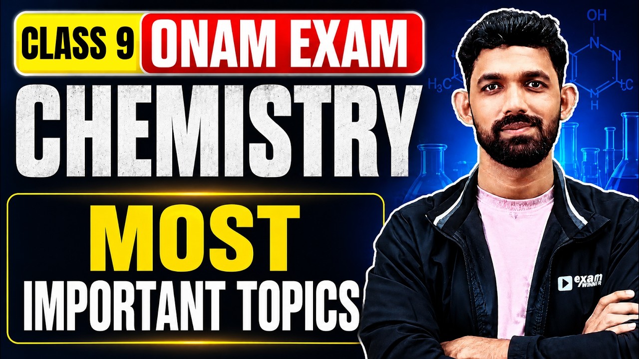 Class 9 Chemistry Onam Exam | Most Important Topics In One Video | Exam Winner
