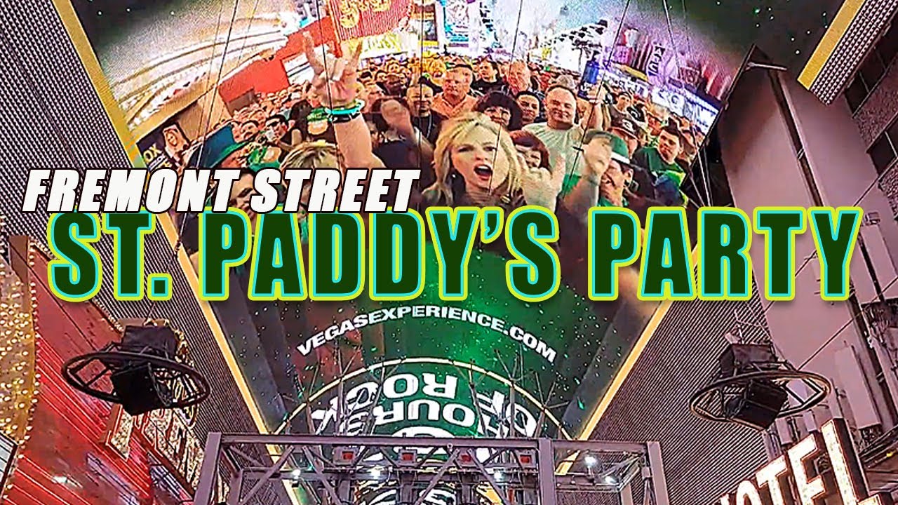 🍀Las Vegas Live ST PADDY'S PARTY at Fremont St! #Live #stpatricksday #party #fremontstreet