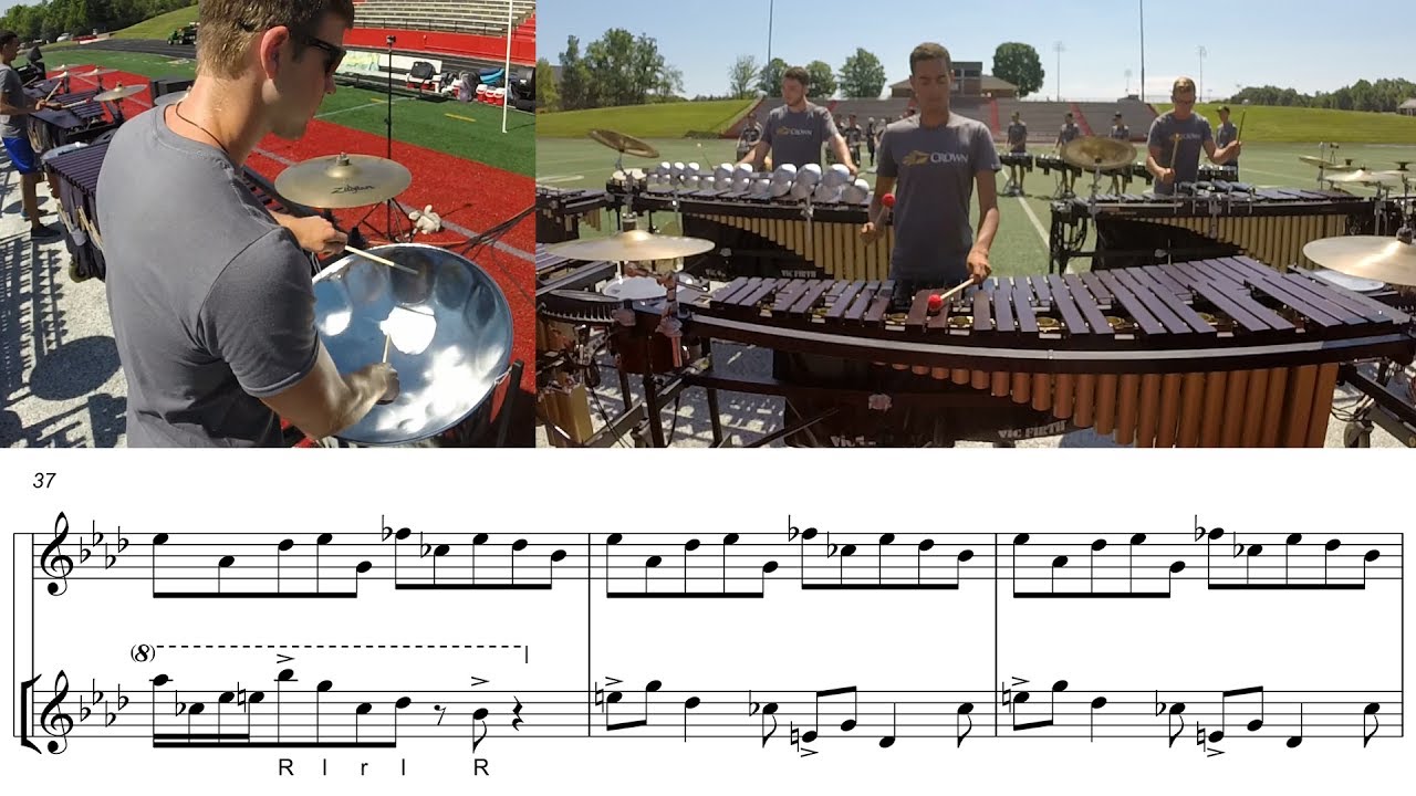 2017 Carolina Crown Front Ensemble - LEARN THE MUSIC to 