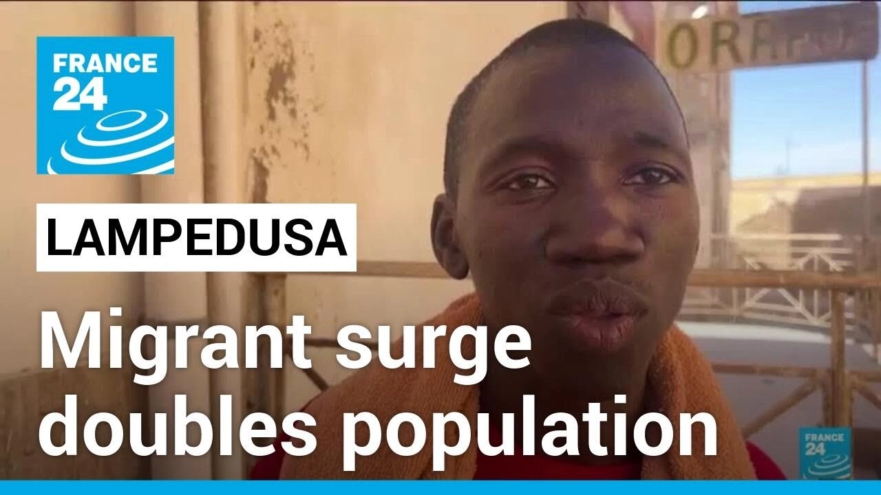 Italy's Lampedusa struggles as migrant surge doubles population &bull; FRANCE 24 English