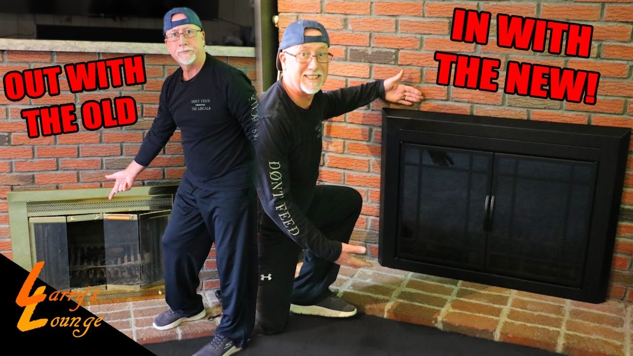 Installing New Fireplace Doors!