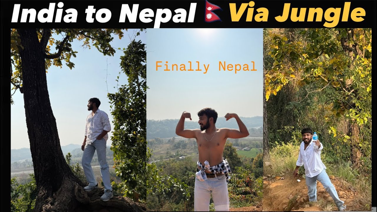 Crossing India to Nepal 🇳🇵border via jungle way 🥵| 