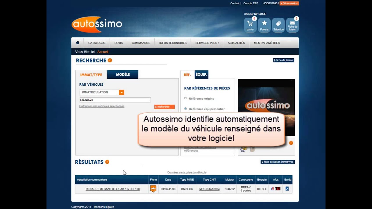 EBP Automobile : L'interface EBP -- Autossimo