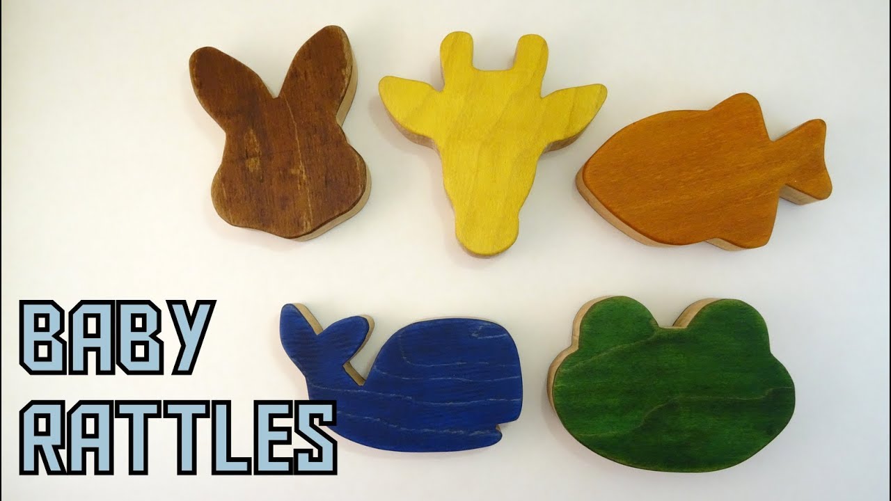 How To Make Wooden Toy Animal Baby Rattles 🦒🐰| Roarockit Europe Veneer - Toys For Charity