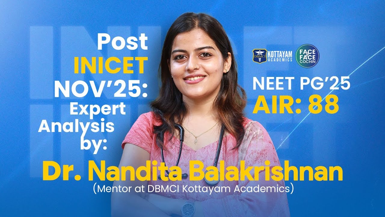 🔥Post INICET NOV’25 Expert Breakdown | NEET PG’25 AIR 88 Dr. Nandita Balakrishnan | DBMCI Kottayam
