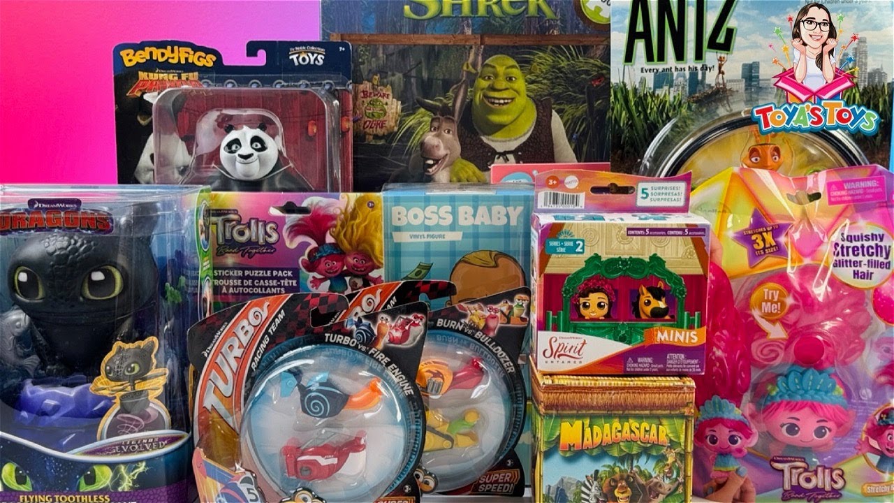 Unboxing and Review of Dreamworks Characters Toy Collection