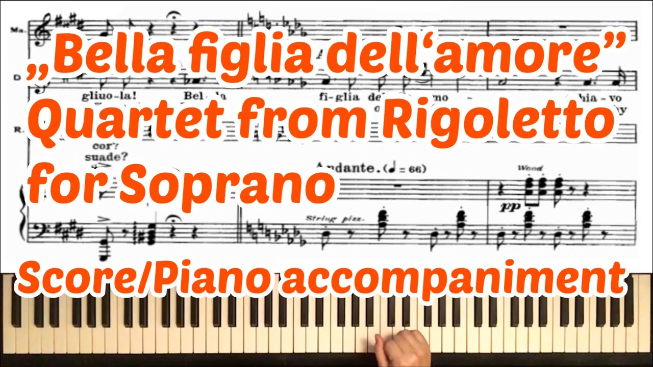 „Bella figlia dell‘amore” : for Soprano : rigoletto : study version : G. Verdi