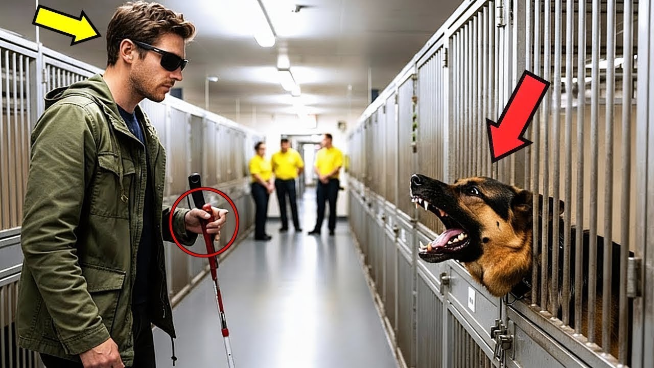 Il veterano cieco incontrò il più pericoloso cane poliziotto in pensione — ciò che fece dopo scioccò