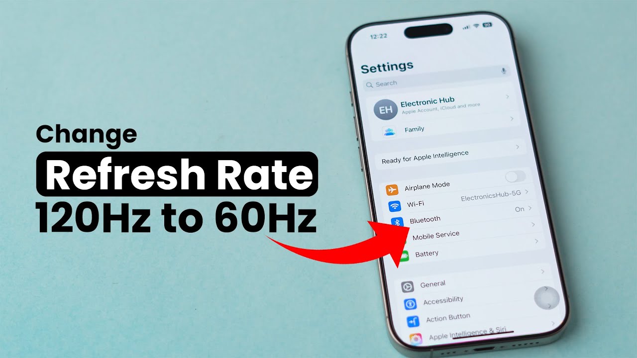 Как изменить частоту обновления дисплея на iPhone?