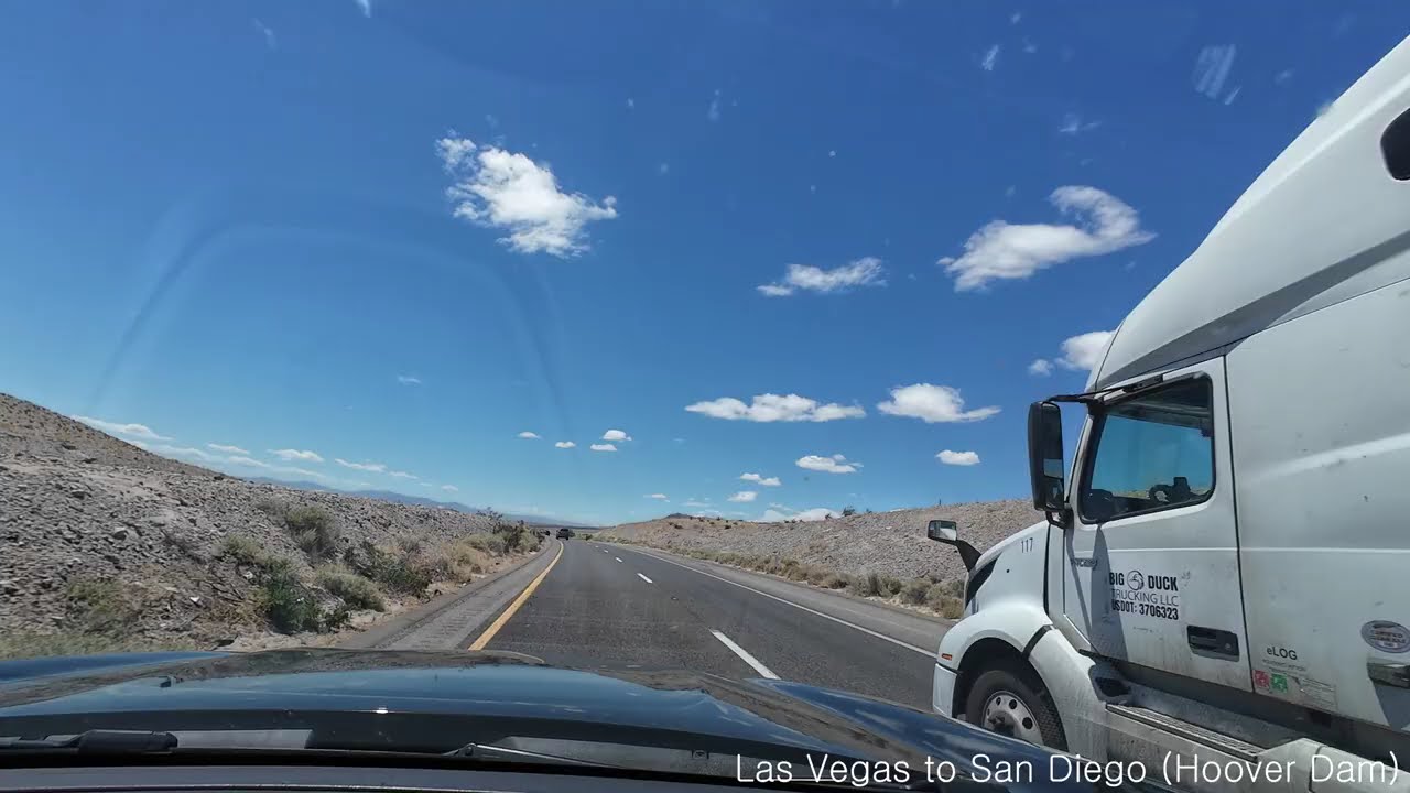 Las Vegas to San Diego (Hoover Dam) hyperlapse (2024.05.10)