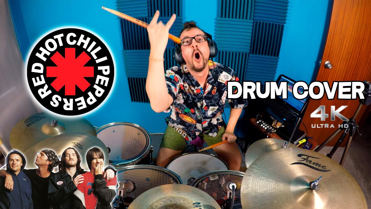 🌍 Red Hot Chili Peppers - Around The World 🌍 [DRUM COVER 4K Bateria]