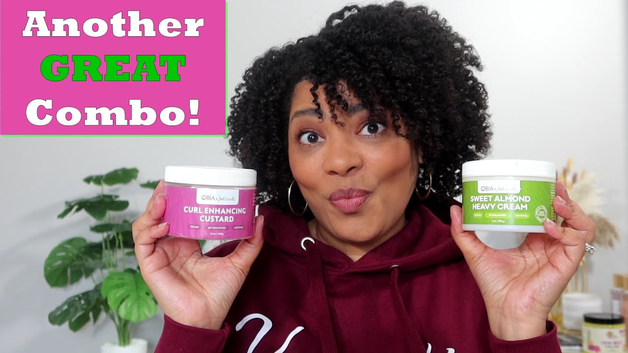 BEST TWIST OUT EVER! |Obia Naturals Sweet Almond Heavy Cream & Curl Enhancing Custard |NaturalRaeRae