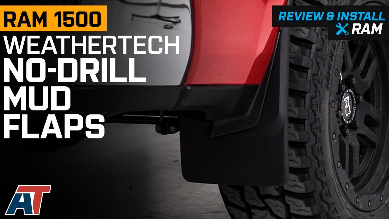2019-2021 RAM 1500 Weathertech No-Drill Mud Flaps; Front and Rear Review & Install