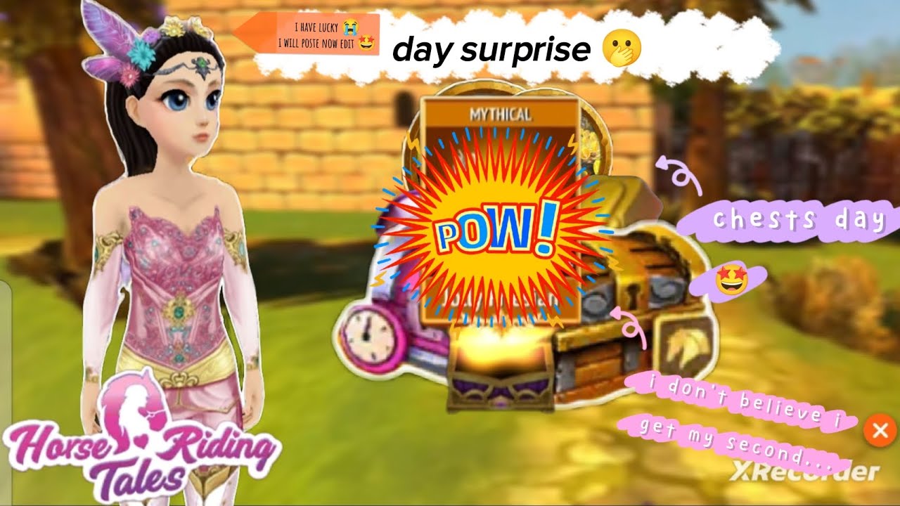 CHESTS DAY 🤯 I HAVE LUCKY YAY 😭😭🥹#horseridingtales 