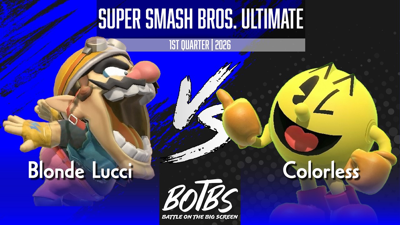 Blonde Lucci (Wario) vs Colorless (Pac Man) - SSBU